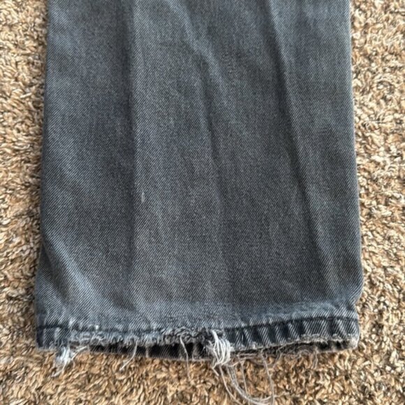 Vintage Levis Euro Wide Leg 32 x 35 Faded Black Jeans - Picture 10 of 12